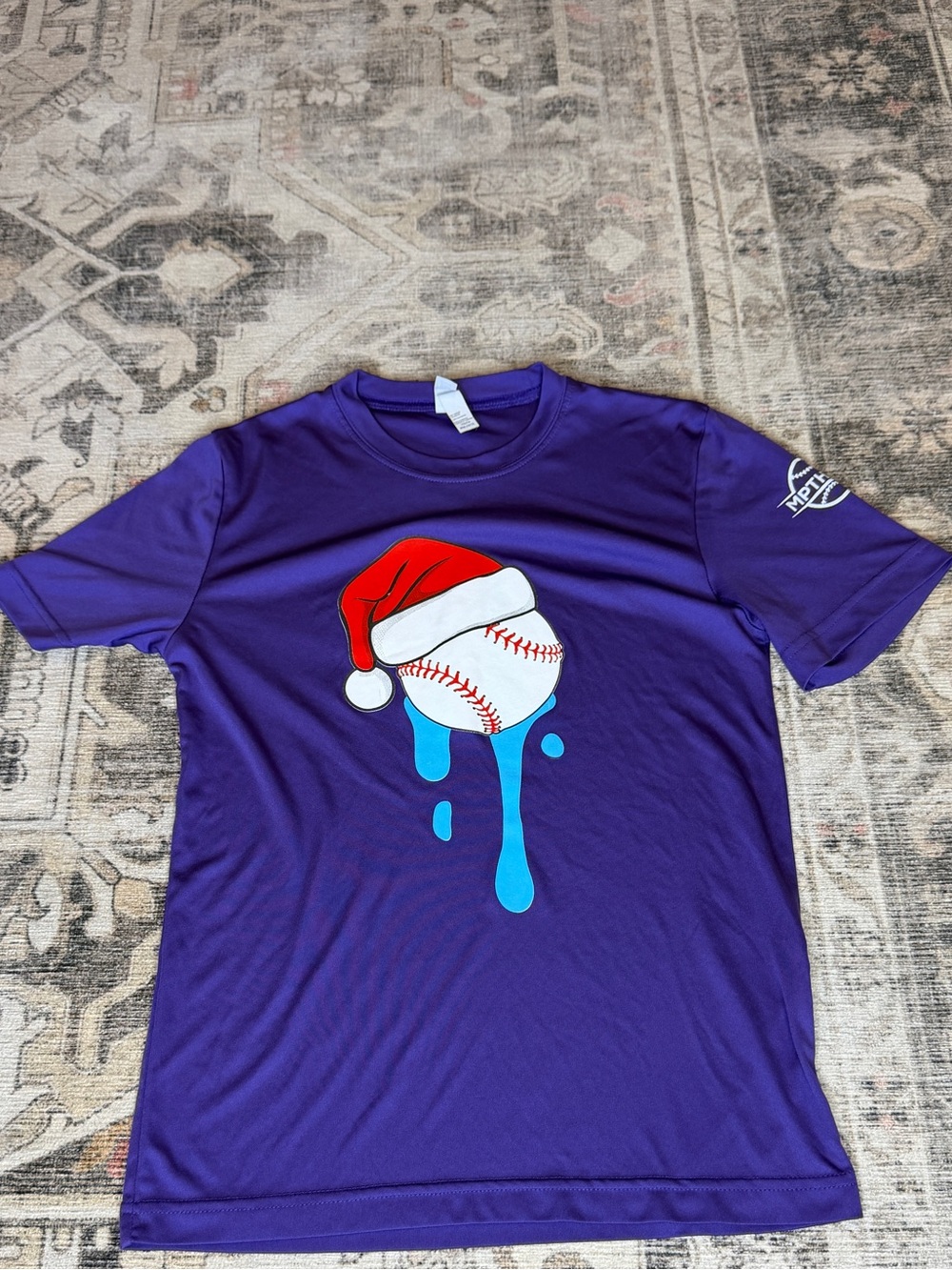 Baseball Santa Tee